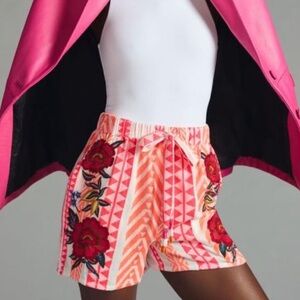 FARM Rio Pink and Orange Patterned Women Shorts